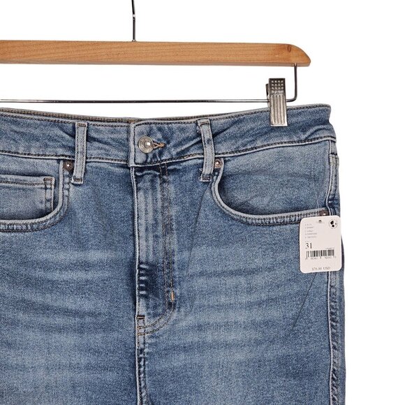 Free People High-Waisted Light Wash Ankle Skinny Jeans Cut off Women's Size 31 - Picture 11 of 16